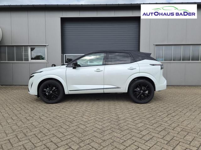 Nissan Qashqai 1.3 DIG-T MHEV 158 PS X-Tronic N-Design PanoDach Teil-Leder Klimaautomatik Sitzheizung Lenkradheizung Navi ACC PDC v+h 360&deg;Kamera DAB Bluetooth Touchscreen Apple CarPlay Android Auto 19"Zoll 