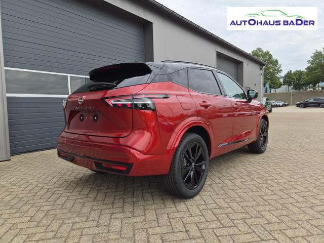 Nissan Qashqai 1.3 DIG-T MHEV 158 PS X-Tronic N-Design PanoDach Teil-Leder Klimaautomatik Sitzheizung Lenkradheizung Navi ACC PDC v+h 360&deg;Kamera DAB Bluetooth Touchscreen Apple CarPlay Android Auto 19"Zoll 