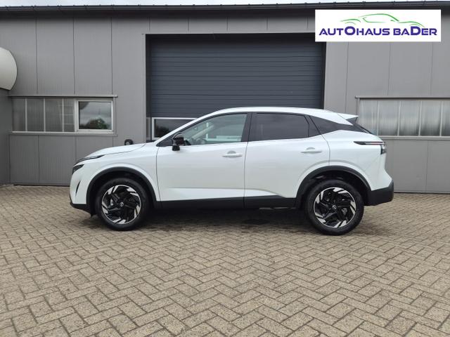 Nissan Qashqai 1.3 DIG-T MHEV 158 PS X-Tronic N-Connecta Teil-Leder PanoGlasdach Klimaautomatik Sitzheizung Lenkradheizung Navi ACC PDC v+h 360&deg;Kamera DAB Bluetooth Touchscreen Apple CarPlay Android Auto 18"LM 
