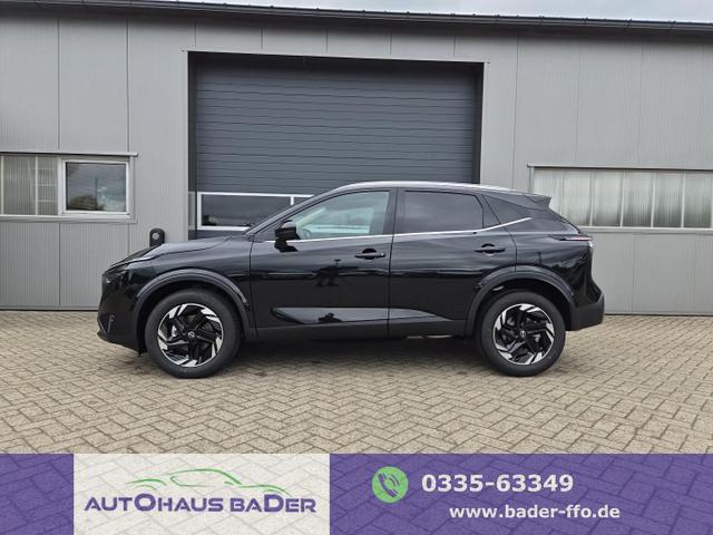 Nissan Qashqai - 1.3 DIG-T MHEV 158 PS X-Tronic N-Connecta Teil-Leder PanoGlasdach Klimaautomatik Sitzheizung Lenkradheizung Navi ACC PDC v+h 360&deg;Kamera DAB Bluetooth Touchscreen Apple CarPlay Android Auto 18"LM
