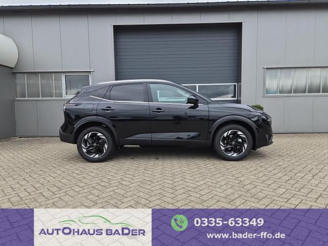 Nissan Qashqai - 1.3 DIG-T MHEV 158 PS X-Tronic N-Connecta Teil-Leder PanoGlasdach Klimaautomatik Sitzheizung Lenkradheizung Navi ACC PDC v+h 360&deg;Kamera DAB Bluetooth Touchscreen Apple CarPlay Android Auto 18"LM
