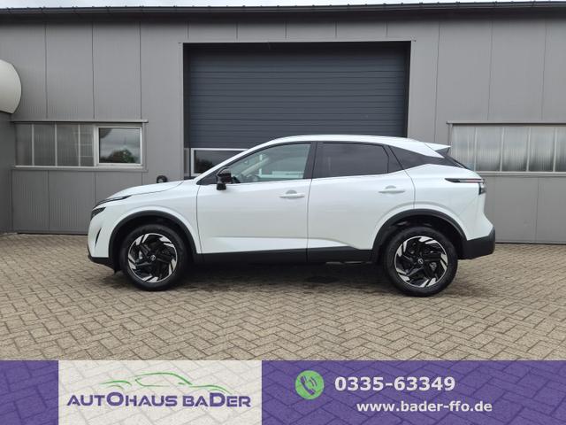 Nissan Qashqai - 1.3 DIG-T MHEV 158 PS X-Tronic N-Connecta Teil-Leder PanoGlasdach Klimaautomatik Sitzheizung Lenkradheizung Navi ACC PDC v+h 360&deg;Kamera DAB Bluetooth Touchscreen Apple CarPlay Android Auto 18"LM