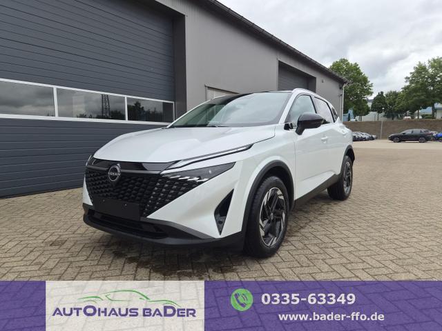 Nissan Qashqai - 1.3 DIG-T MHEV 158 PS X-Tronic N-Connecta Teil-Leder PanoGlasdach Klimaautomatik Sitzheizung Lenkradheizung Navi ACC PDC v+h 360&deg;Kamera DAB Bluetooth Touchscreen Apple CarPlay Android Auto 18"LM