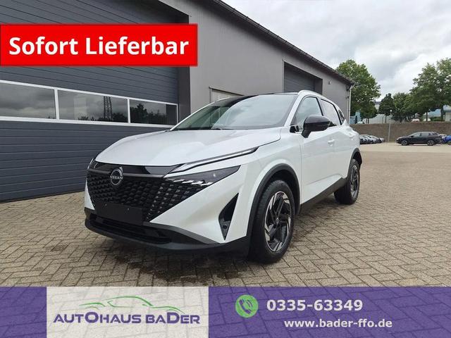 Nissan Qashqai - 1.3 DIG-T MHEV 158 PS X-Tronic N-Connecta Teil-Leder PanoGlasdach Klimaautomatik Sitzheizung Lenkradheizung Navi ACC PDC v+h 360&deg;Kamera DAB Bluetooth Touchscreen Apple CarPlay Android Auto 18"LM
