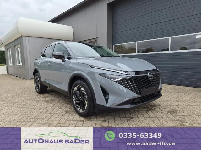 Nissan Qashqai - 1.3 DIG-T MHEV 158 PS X-Tronic N-Connecta Teil-Leder PanoGlasdach Klimaautomatik Sitzheizung Lenkradheizung Navi ACC PDC v+h 360&deg;Kamera DAB Bluetooth Touchscreen Apple CarPlay Android Auto 18"LM