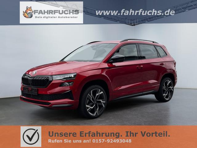Skoda Karoq - 1,5 TSI DSG Sportline 2ZKlimaautomatik Canton Anh&auml;ngerkupplung Totewinkel Assistent 2 x Einparkhilfe Kamera 19 Zoll Felgen adaptiver Tempomat 5J Garantie