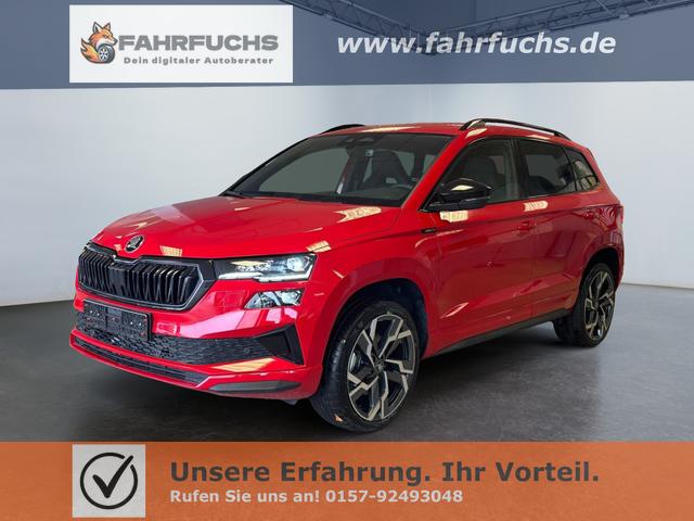 Skoda Karoq - Sportline 1,5 TSI DSG 2ZKlimaautomatik Canton Anh&auml;ngerkupplung Totewinkel Assistent 2 x Einparkhilfe Kamera 19 Zoll Felgen adaptiver Tempomat 5J Garantie