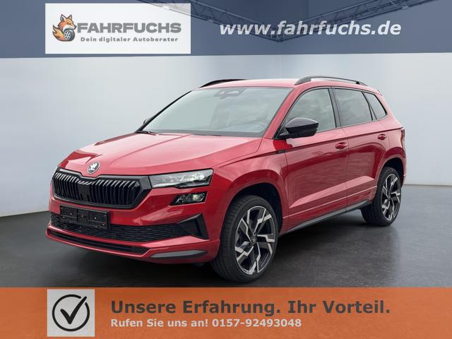 Skoda Karoq - Sportline 1,5 TSI DSG 2ZKlimaautomatik Canton Anh&auml;ngerkupplung Totewinkel Assistent 2 x Einparkhilfe Kamera 19 Zoll Felgen adaptiver Tempomat 5J Garantie