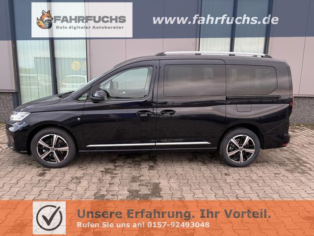 Volkswagen Caddy Maxi - Style 7-SITZER 1.5 TSI 115PS DSG/AUTOMATIK, SCHWARZ-MET., 17" Alu/Ganzjahresreifen, Winterpaket, ACC-Tempomat, Toter-Winkel, ParkAssist, Parksensoren vo/hi, R&uuml;ckfahrkamera, Radio Ready2Discover 10" + Wireless AppConnect, Climatronic, Abgedunkelte Scheiben