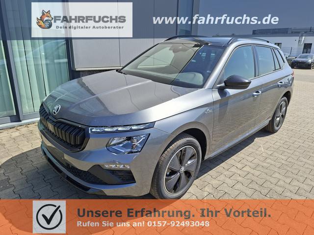 Skoda Kamiq - Monte Carlo 1.5 TSI 150PS DSG (AUTOMATIK), Grau-Met, PANORAMDACH, MATRIX-LED, SITZHEIZUNG, Sport-M-Lederlenkrad beheizt, SunSet, 2Z-Climatronic, Parksensoren vorn/hinten, R&uuml;ckfahrkamera, Kessy, Radio 8,25"+SmartLink, Virtual Cockpit, 17" Alu, Tempomat