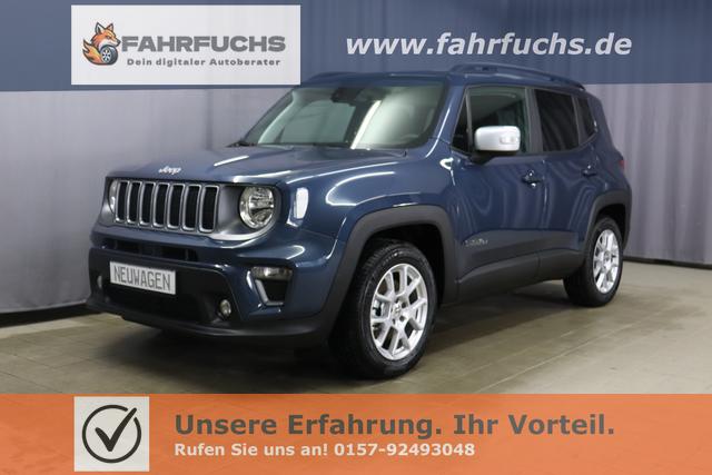 Jeep Renegade - Limited 1.5 T4 DCT7 e-Hybrid 96kW, Winter-Paket, 8.4"-Navigationssystem, Radio DAB, AppleCarPlay&AndroidAuto, Tempomat, LaneSense, Lichtsensor, Nebelscheinwerfer, 17"-Leichtmetallfelgen, uvm.