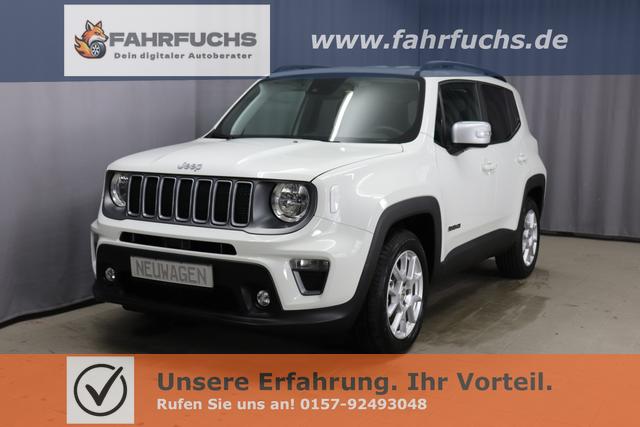 Jeep Renegade - Limited 1.5 T4 DCT7 e-Hybrid 96kW, Winter-Paket, AppleCarPlay&Android Auto, Radio DAB, Tempomat, R&uuml;ckfahrkamera, LaneSense, Lichtsensor, Nebelscheinwerfer, 17"-Leichtmetallfelgen, uvm.