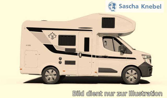 Alkoven A595 Eco-Modus Dachluke Dinette 