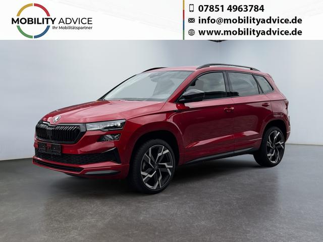 Skoda Karoq - 1,5 TSI DSG Sportline 2ZKlimaautomatik Canton Anh&auml;ngerkupplung Totewinkel Assistent 2 x Einparkhilfe Kamera 19 Zoll Felgen adaptiver Tempomat 5J Garantie