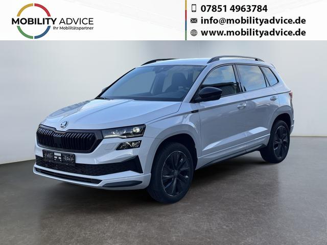 Skoda Karoq - Sportline 1,5 TSI DSG 2ZKlima AHK 4x Sitzheizung beheizte Frontscheibe Canton Totewinkel 5J Garantie