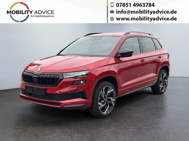 Skoda Karoq - Sportline 1,5 TSI DSG 2ZKlimaautomatik Canton Anh&auml;ngerkupplung Totewinkel Assistent 2 x Einparkhilfe Kamera 19 Zoll Felgen adaptiver Tempomat 5J Garantie