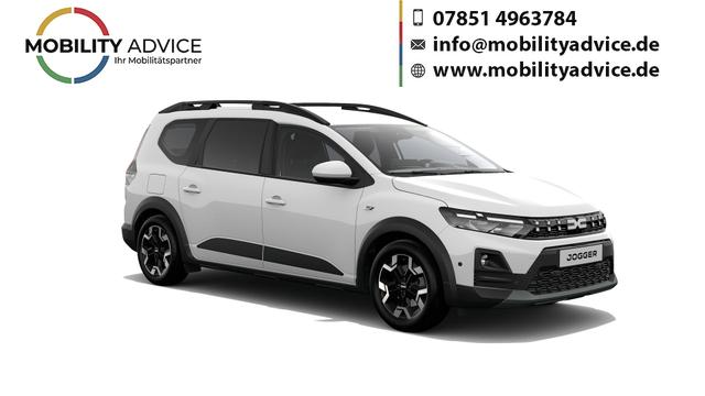Dacia Jogger - Journey 1.8 hybrid 155 (Benzin/Elektro) AUTOMATIK, 7-SITZPL&Auml;TZE, 3J Garantie, 16" Alu, MEDIA NAV 10", WINTER-PAKET, Klimaautomatik, HandsFree, Toter-Winkel-Warner, Parksensoren v/h, Multiview-Kamera, Abgedunkelte Scheiben, Lederlenkrad, NSW, Armlehne, Tempomat