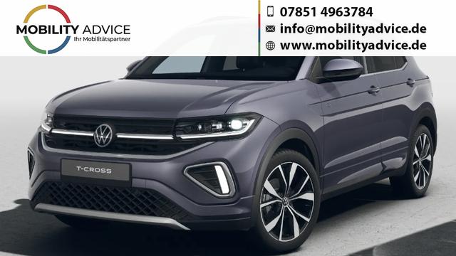 Volkswagen T-Cross - R-Line Limited 1.0 TSI 115PS DSG, Rauch-Grau-Metallic, 5 JAHRE GARANTIE, ANH&Auml;NGERKUPPLUNG, CLIMATRONIC, SITZHEIZUNG, 18" Alu, MATRIX-LED, Adaptiver Tempomat ACC, Parksensoren, R&uuml;ckfahrkamera, Keyless, Abgedunkelte Scheiben, Radio "Ready2Discover" + App-Connect
