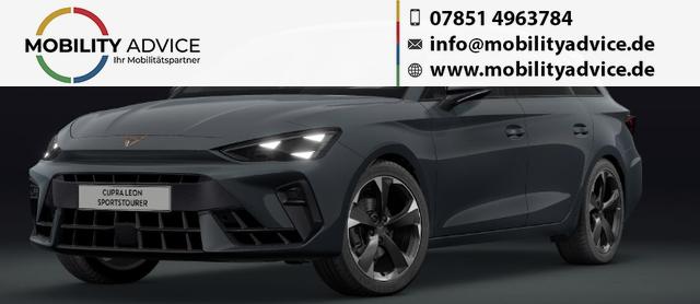 Cupra Leon Sportstourer - VZ 2.0 TSI 333PS 4x4 DSG (AUTOMATIK), 19" Alu, DCC-Fahrwerk, DYNAMICA-Polster, Sitzheizung, M-Lederlenkrad beheizt, Parksensoren vorne/hinten, R&uuml;ckfahrkamera, Alarm, KESSY, Adaptiver Tempomat, 3-Zonen-Climatronic, Radio 12,9" + Full Link, Elektr. Heckklappe