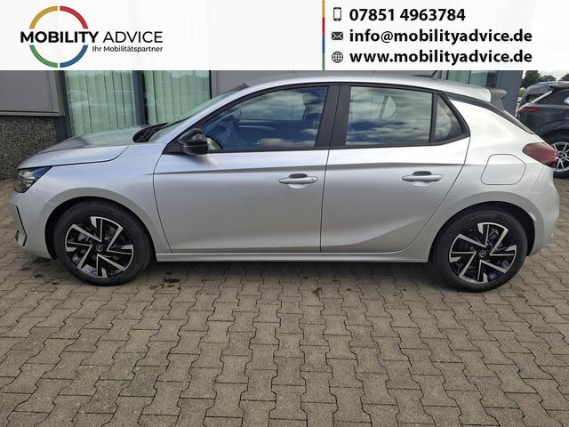 Opel Corsa - (ca. 37% Preisvorteil) 1.2 Turbo 100PS "EDITION", Silber-Metallic, 16" Alufelgen, Sitzheizung, Lederlenkrad beheizt, Parksensoren hinten, Klimaanlage, Radio AndroidAuto/Apple CarPlay, Tempomat, ZV mit Fernbedienung