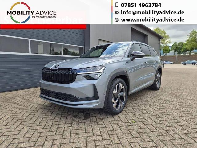 Skoda Kodiaq - Sportline 1.5 TSI 204PS PHEV DSG schwenkb. AHK elektr. PanoDach HUD Alcantara PDC v+h 360&deg;Kamera CANTON Sound Klimaautomatik Sitzheizung Lenkradheizung Navi Apple CarPlay Android Auto 2xKeyless 19"LM vollelektr. Reichweite 116KM