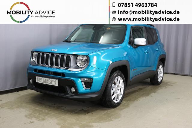 Jeep Renegade - Limited 1.0 T3 GSE 88kW, Panorama-Glasschiebedach, Winter-Paket, Funktions-Paket, Business-Paket, AppleCarPlay&Android Auto, LaneSense, R&uuml;ckfahrkamera, Nebelscheinwerfer, 17"-Leichtmetallfelgen, uvm.