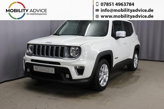 Jeep Renegade - Limited 1.5 T4 DCT7 e-Hybrid 96kW, Winter-Paket, AppleCarPlay&Android Auto, Radio DAB, Tempomat, R&uuml;ckfahrkamera, LaneSense, Lichtsensor, Nebelscheinwerfer, 17"-Leichtmetallfelgen, uvm.