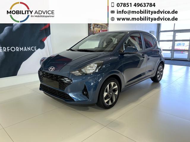 Hyundai i10 - GO+ 1.2 MT 58 kW (79 PS) Klimaautomatik, Navigationssystem, Apple CarPlay & Android Auto, Sitzheizung, Lenkradheizung, Einparkhilfe hinten, R&uuml;ckfahrkamera, Privacy Glass, 15" Leichtmetallfelgen, uvm.
