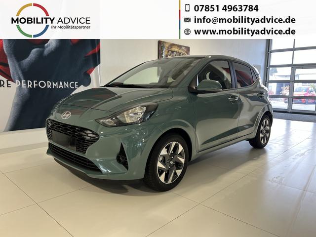 Hyundai i10 - GO+ 1.2 MT 58 kW (79 PS) 5 Jahre Herstellergarantie, Klimaautomatik, Navigationssystem, Apple CarPlay & Android Auto, Sitzheizung, Lenkradheizung, Einparkhilfe hinten, R&uuml;ckfahrkamera, Privacy Glass, 15" Leichtmetallfelgen, uvm.