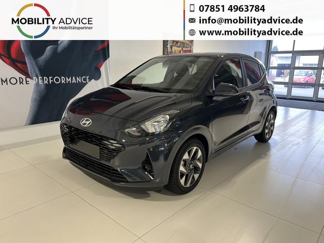 Hyundai i10 - GO+ 1.2 MT 58 kW (79 PS) Klimaautomatik, Navigationssystem, Apple CarPlay & Android Auto, Sitzheizung, Lenkradheizung, Einparkhilfe hinten, R&uuml;ckfahrkamera, Privacy Glass, 15" Leichtmetallfelgen, uvm.