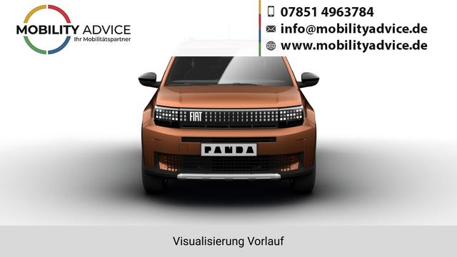 Fiat Grande Panda - La Prima HYBRID 1.2 eDCT 81 kW (110 PS) Klimaautomatik, Radio, DAB, Navigationssystem, Lenkradheizung, Sitzheizung, Induktionsladen f&uuml;r Smartphones, LED-Scheinwerfer, Lichtsensor, Regensensor, Tempomat, 17 Zoll Leichtmetallfelgen, uvm