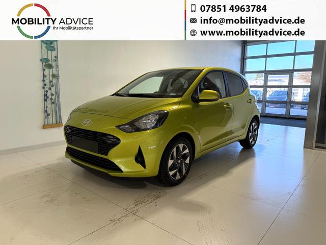 Hyundai i10 - GO+ 1.2 MT 58 kW (79 PS) Klimaautomatik, Navigationssystem, Apple CarPlay & Android Auto, Sitzheizung, Lenkradheizung, Einparkhilfe hinten, R&uuml;ckfahrkamera, Privacy Glass, 15" Leichtmetallfelgen, uvm.
