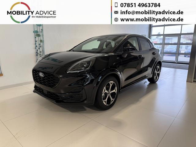 Ford Puma - ST-Line 1,0 l EcoBoost Hybrid 92 kW (125 PS) Winter-Paket, Komfort-Paket, Lenkradheizung, Sitzheizung, Klimaautomatik, Radio, DAB, Android Auto, Apple CarPlay, Bluetooth, Navigationssystem, Elektrische Heckklappe, 17 Zoll Leichtmetallfelgen, uvm.