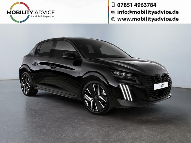 Peugeot e-208 - 54kWh 156PS/115kW GT Pack 2026, 421km WLTP | +17" ALU +Glasdach +RFK +Adaptiver Tempomat +P.Sensor V+H +EL. Fahrersitz +Massage +Apple CarPlay +W&auml;rmepumpe