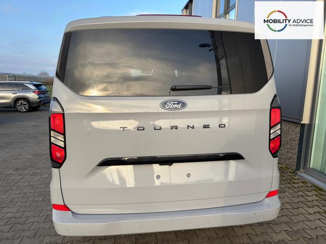 Ford Tourneo Custom Sport 2.5 Duratec Hybrid (PHEV) 232PS CVT (AUTOMATIK) L2 (LANGER RADSTAND) H1, 5J Garantie, 8 Pl&auml;tze, 17" Alu, Schiebet&uuml;re re+li, Teil-Kunstlederpolster + Sitzheizung, 3-Zonen-Klimautomatik, Alarm, Privacy-Glas, Parksensoren v/h, R&uuml;ckfahrkamera, LED-Scheinwe 