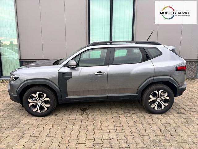Dacia Duster Expression 1.6 HYBRID 140 AUTOMATIK (Benzin/Elektro), 17" Alufelgen "TERGAN", Klimaanlage, R&uuml;ckfahrkamera, Parksensoren hinten, LED-Scheinwerfer, Radio Media 10" + Smartphone-Spiegelung, Armlehne, Dachreling, Tempomat, Verkehrszeichenerkennung, Spurassistent 