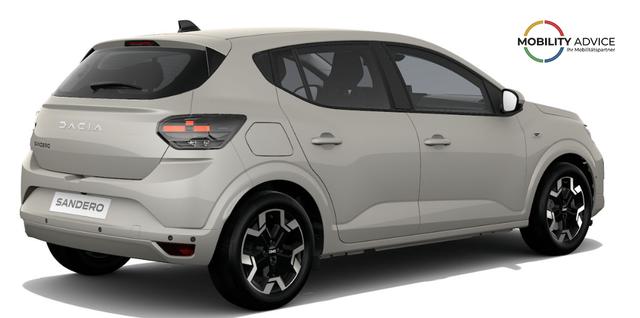 Dacia Sandero Journey 1.2 Eco-G 120 LPG/Benzin AUTOMATIK, NEUES MODELL, 3J Garantie, 16" ALU, Klimaautomatik, Lederlenkrad, Parksensoren vorn/hinten, R&uuml;ckfahrkamera, Toter-Winkel, Hands-Free, Tempomat, Multimedia System 10" + Smartphone-Spiegelung, 4x FH elektr, NSW, Armlehne 