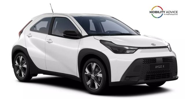 Toyota Aygo X Play 1.5 Hybrid 115PS CVT/AUTOMATIK, 3 Jahre Garantie, 17" Alufelgen, Sitzheizung, R&uuml;ckfahrkamera, Klimaautomatik, Audiosystem 9" + Smartphone-Integration, Lederlenkrad, ACC, ZV mit Fernbedienung 