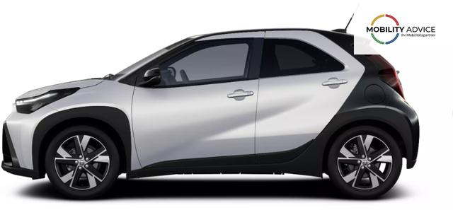 Toyota Aygo X Pulse 1.5 Hybrid 115PS CVT/AUTOMATIK, 3 Jahre Garantie, 17" Alufelgen, Metallic/Dach schwarz, Privacy-Glas, Sitzheizung, R&uuml;ckfahrkamera, Klimaautomatik, Audiosystem 9" + Smartphone-Integration, Lederlenkrad, ACC, ZV mit Fernbedienung, LED-Scheinwerfer 