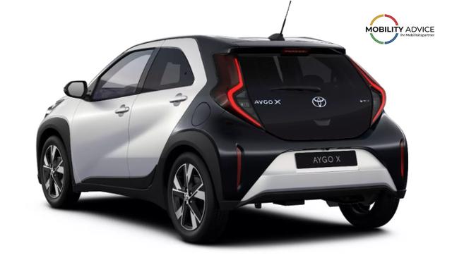 Toyota Aygo X Pulse 1.5 Hybrid 115PS CVT/AUTOMATIK, 3 Jahre Garantie, 17" Alufelgen, Metallic/Dach schwarz, Privacy-Glas, Sitzheizung, R&uuml;ckfahrkamera, Klimaautomatik, Audiosystem 9" + Smartphone-Integration, Lederlenkrad, ACC, ZV mit Fernbedienung, LED-Scheinwerfer 