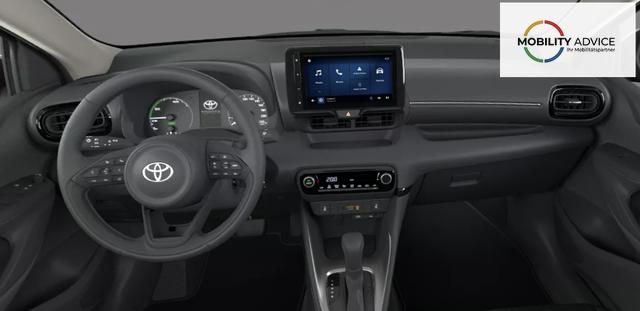 Toyota Yaris Active 1.5 Hybrid 115PS CVT/AUTOMATIK, 3J. Garantie, 15" Alufelgen, Klimaautomatik, Sitzheizung, Lederlenkrad beheizt, R&uuml;ckfahrkamera, ACC, Radio 9" + Smartphone-Integration, Armlehne, ZV mit Fernbedienung 