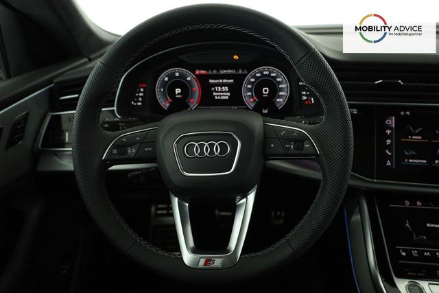 Audi Q8 50 TDI quattro qu S-LINE, Standheizung, HuD, Luft, Pano, B&O, 23-Zoll, AHK, Leder, AreaView, Optik schwarz 