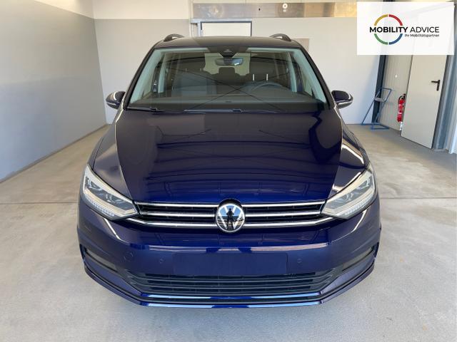 Volkswagen / Touran / Blau / / / 150PS 7Si+IQ.Light+TrailerAss+Cam+Navi+Kamera+Alarm+Kessy+App-Connect