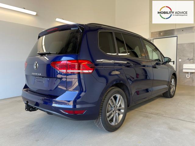 Volkswagen / Touran / Blau / / / 150PS 7Si+IQ.Light+TrailerAss+Cam+Navi+Kamera+Alarm+Kessy+App-Connect