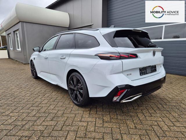 Peugeot 308 SW GT Exclusive 1.2 Hybrid 145PS Automatik Matrix-LED elektr. PanoDach Heckklappe Sitzheizung Lenkradheizung Navi 10" HD-Touchscreen wireless Apple CarPlay + Android Auto FOCAL-System 2x Keyless ACC 4x Kamera PDC v+h 18"LM 