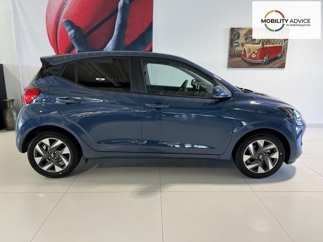 i10 GO Plus Navi 1,2 MT Vibrant Blue PearlMY2025, Beispielbilder, ggf. teilweise mit Sonderausstattung