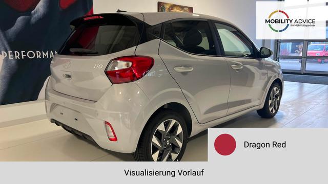 i10 Go Plus Dragon Red Vorlauf, Beispielbilder, ggf. teilweise mit Sonderausstattung