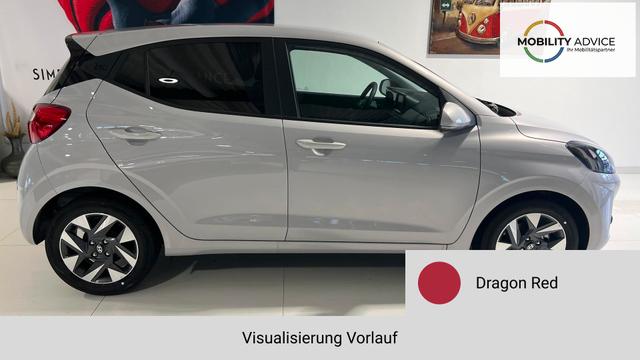 i10 Go Plus Dragon Red Vorlauf, Beispielbilder, ggf. teilweise mit Sonderausstattung