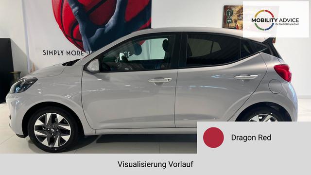 i10 Go Plus Dragon Red Vorlauf, Beispielbilder, ggf. teilweise mit Sonderausstattung