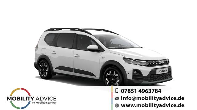 Dacia Jogger - Journey 1.8 hybrid 155 (Benzin/Elektro) AUTOMATIK, 7-SITZPL&Auml;TZE, 3J Garantie, 16" Alu, MEDIA NAV 10", WINTER-PAKET, Klimaautomatik, HandsFree, Toter-Winkel-Warner, Parksensoren v/h, Multiview-Kamera, Abgedunkelte Scheiben, Lederlenkrad, NSW, Armlehne, Tempomat